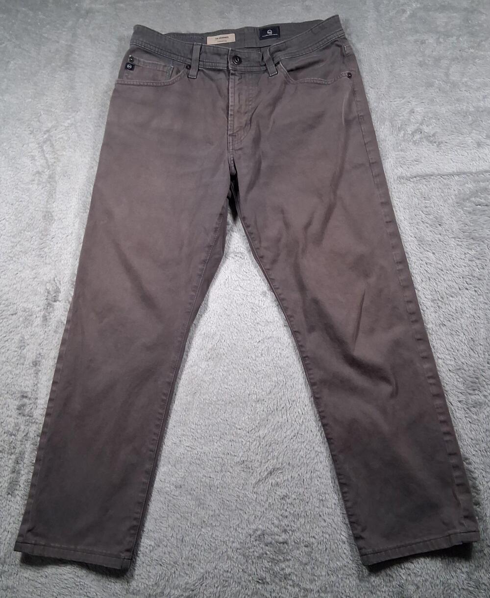 AG Adriano Goldschmied The Graduate Jeans Mens 31x32 (Fits 29x27) Gray Stretch